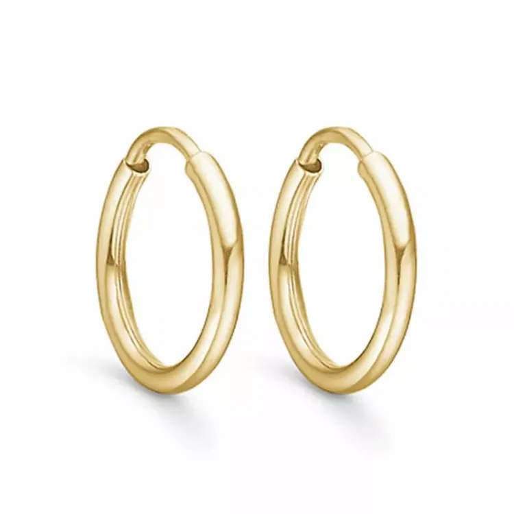 10 mm Støvring Design creoler i 8 karat guld