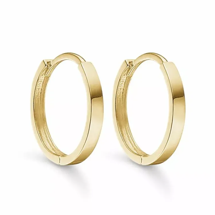 15 mm Støvring Design creoler i 8 karat guld