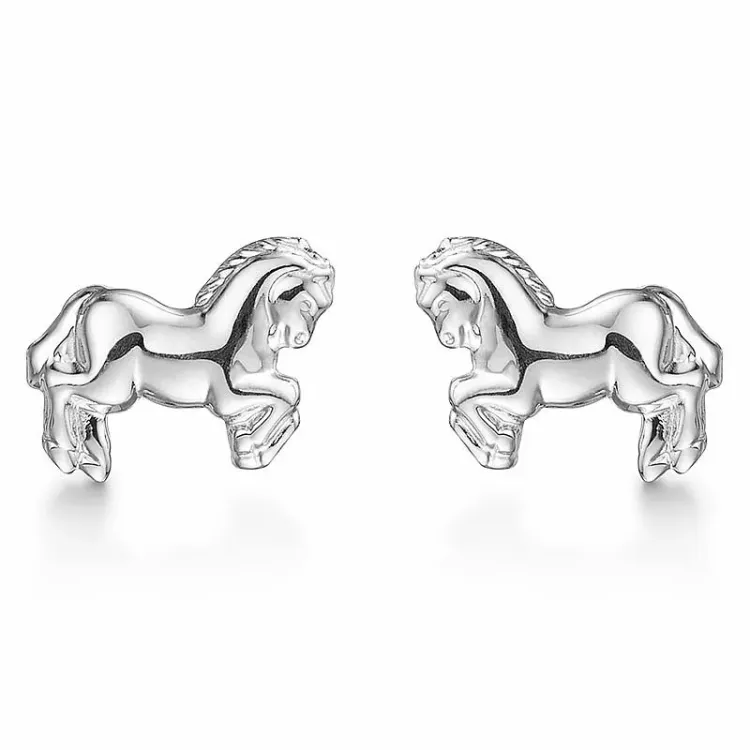 Støvring Design hest øreringe i sølv
