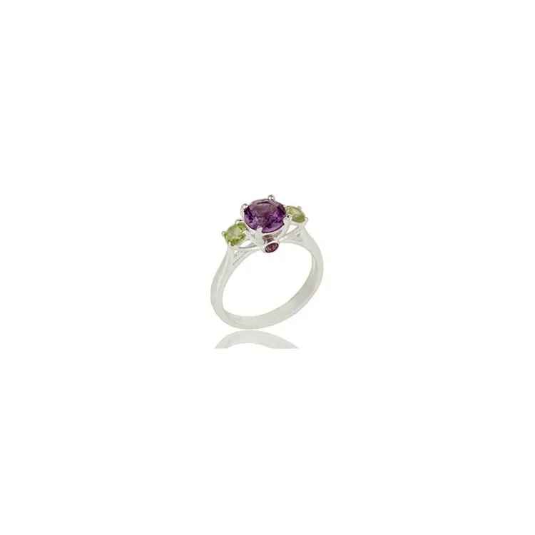 ametyst ring i sølv
