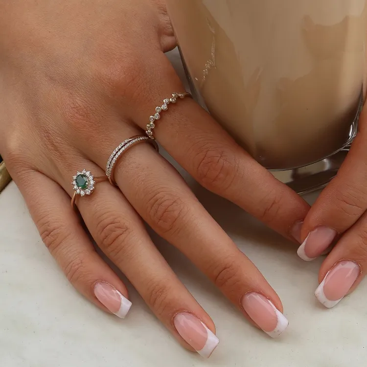 diamant ring i 9 karat guld 0,14 ct - Simple Diamonds