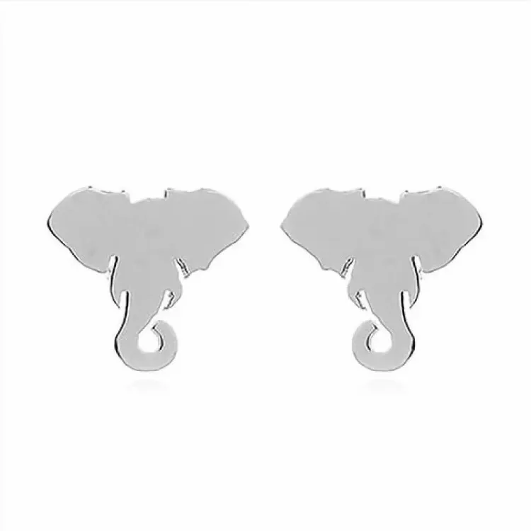 elefant ørestikker i sølv