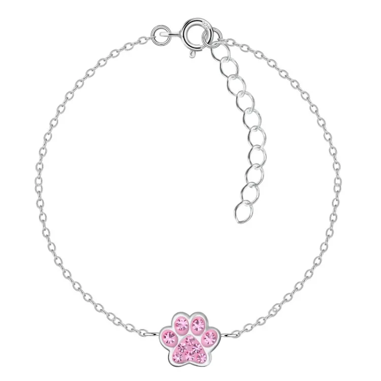 pote pink børnearmbånd i sølv - Little Ones
