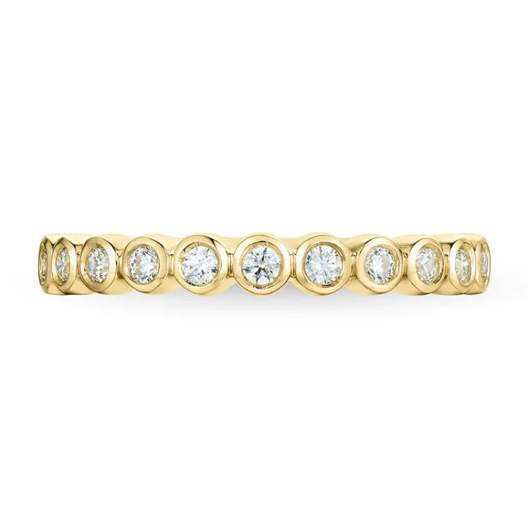zirkon guldring i 9 karat guld