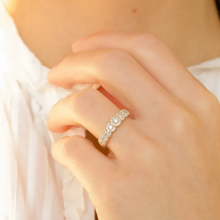 brillant diamantring i 14 karat guld 0,56 ct