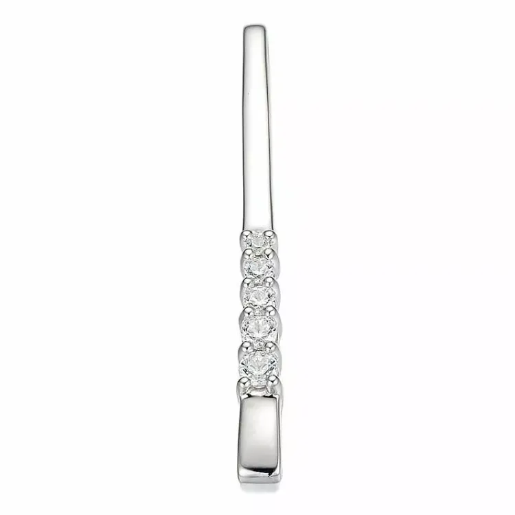 diamant vedhæng i 14 karat hvidguld 0,256 ct