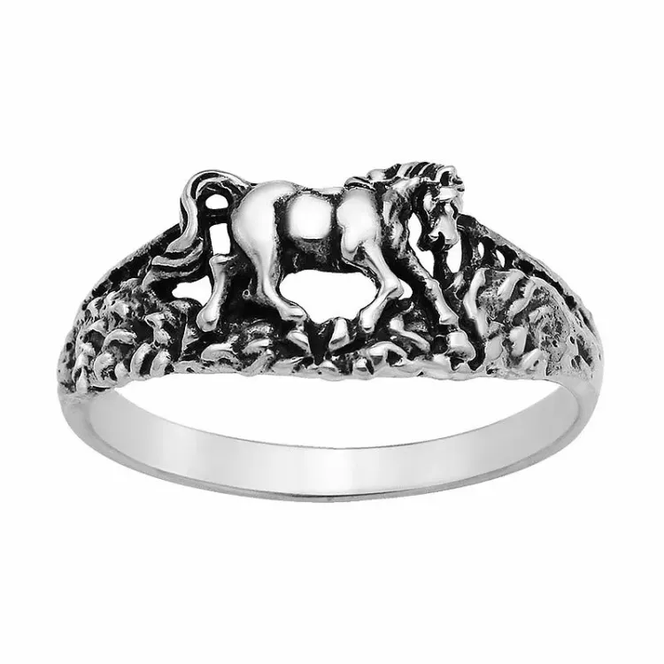 heste ring i sølv