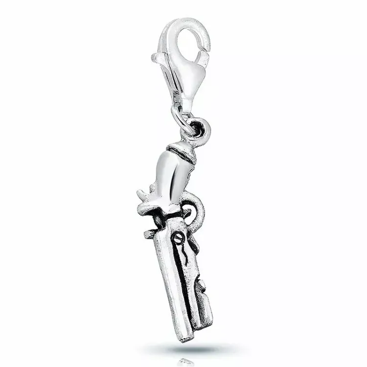 Pistol charms vedhæng i sølv