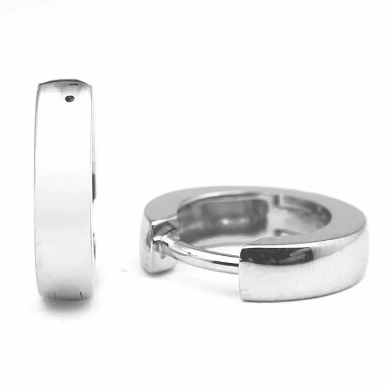 11 mm creoler i sølv