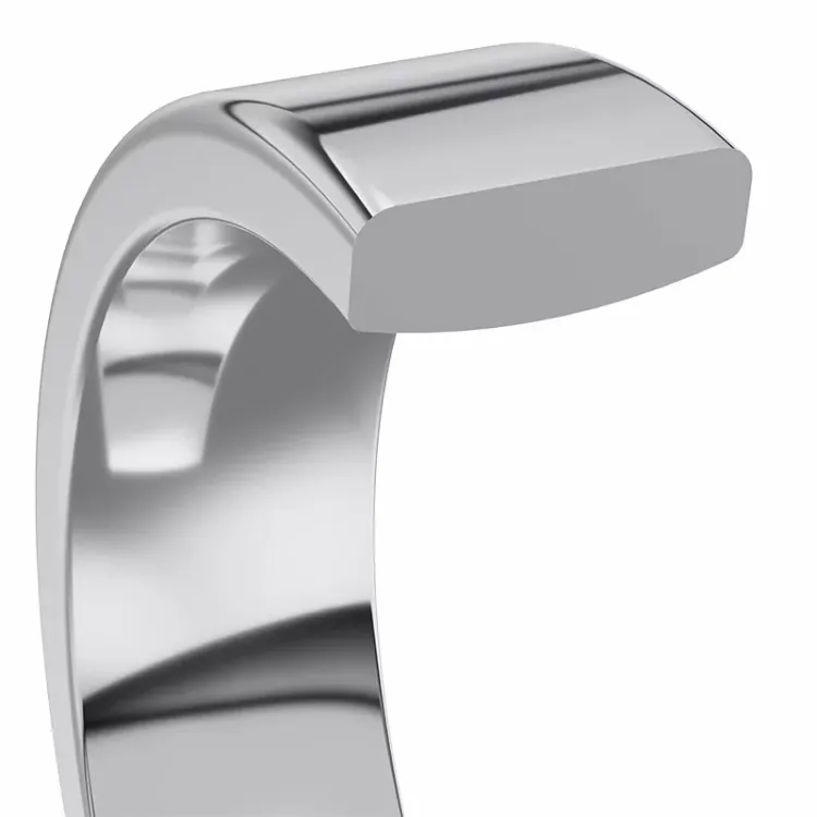 3 mm vielsesring i 9 karat hvidguld 0,02 ct