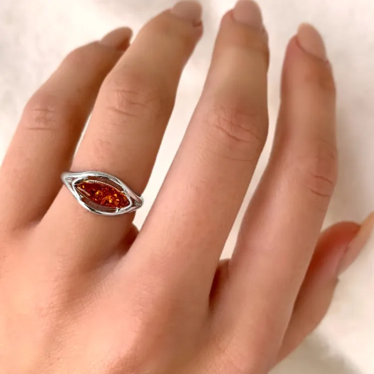 rav ring i sølv