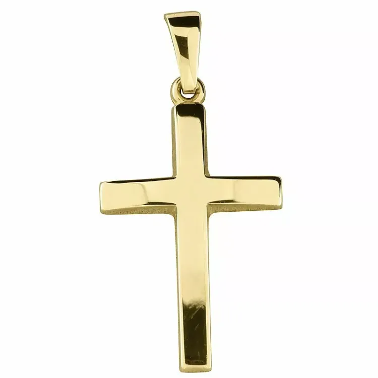 14 x 24 mm kors vedhæng i 8 karat guld - Amoré