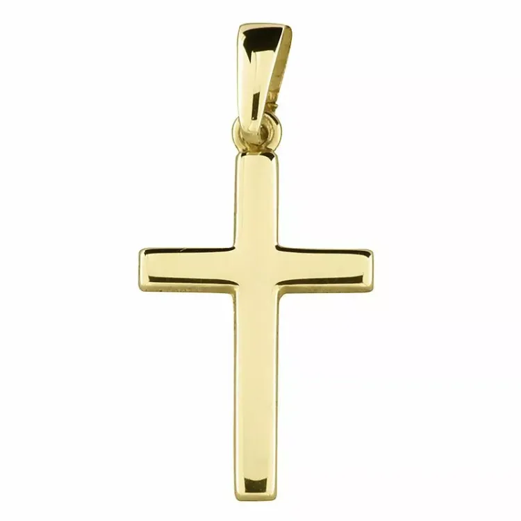 12 x 18 mm kors vedhæng i 8 karat guld - Amoré