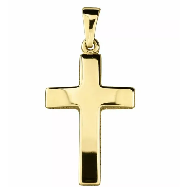 14 x 21 mm kors vedhæng i 8 karat guld - Amoré