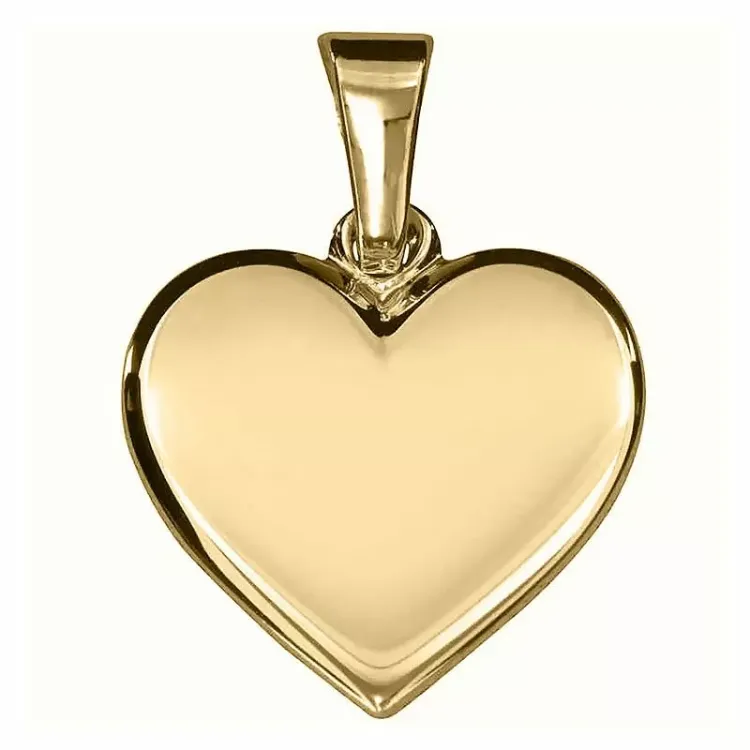 13 x 12,5 mm hjerte vedhæng i 8 karat guld - Amoré