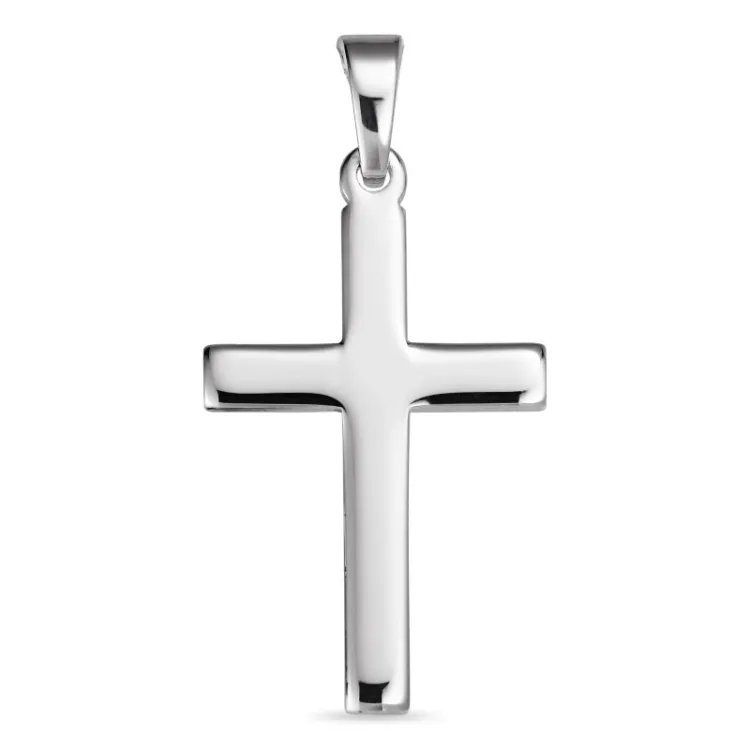 15 x 24 mm kors vedhæng i sølv - Amoré