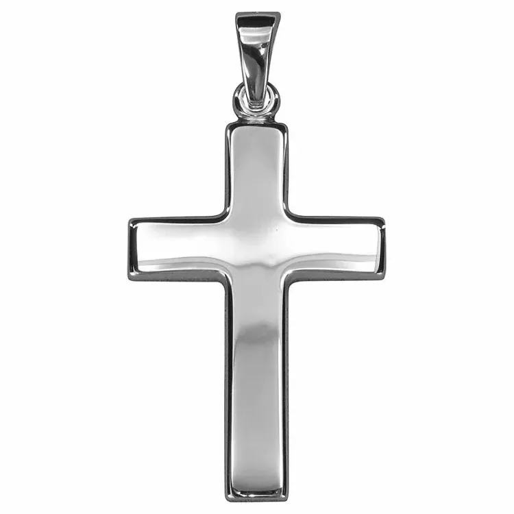 16 x 24 mm kors vedhæng i sølv - Amoré