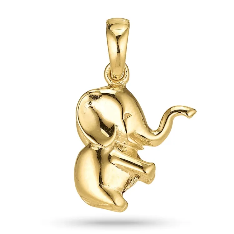 elefant vedhæng i forgyldt sølv - Little Ones
