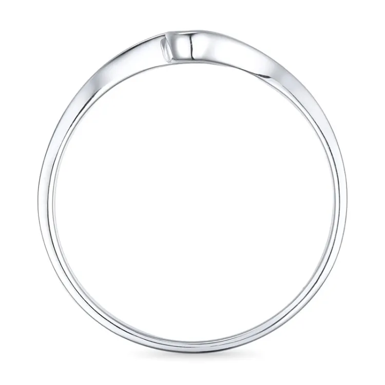 diamant ring i 9 karat hvidguld 0,02 ct