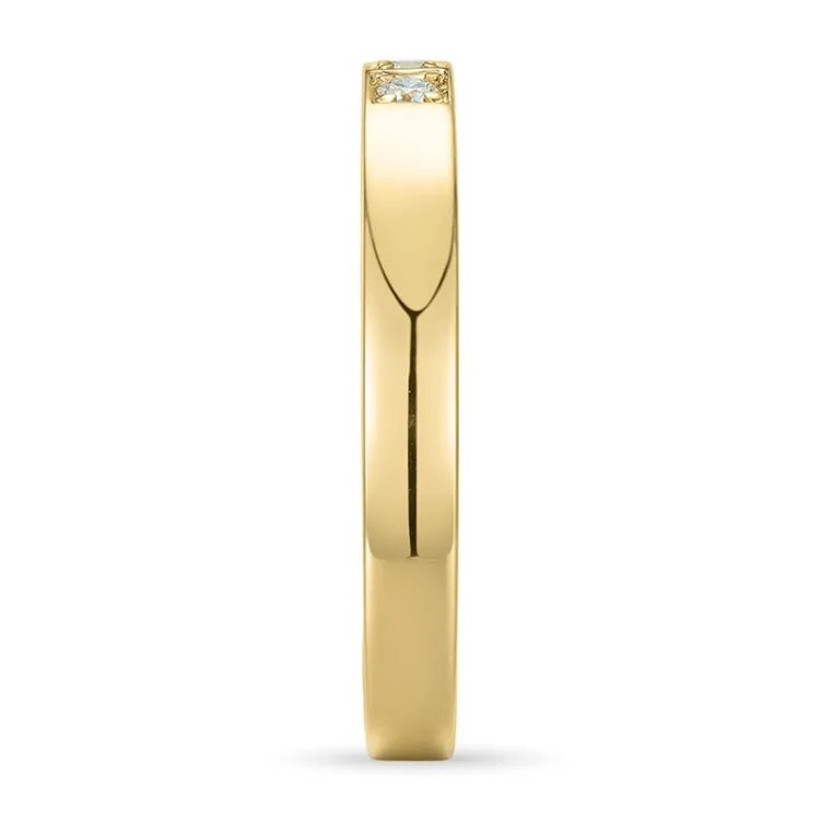 diamant guld alliancering i 9 karat guld 0,09 ct