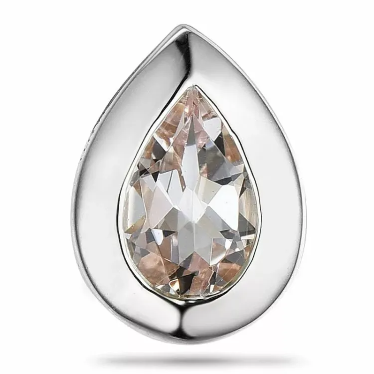 Morganit vedhæng i 9 karat hvidguld 0,35 ct