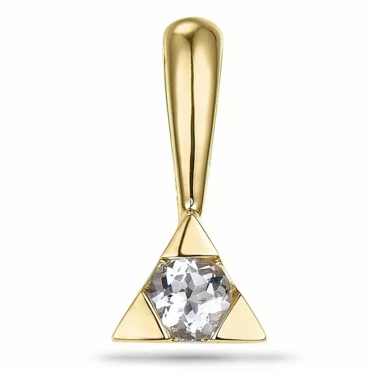 Morganit vedhæng i 9 karat guld 0,15 ct