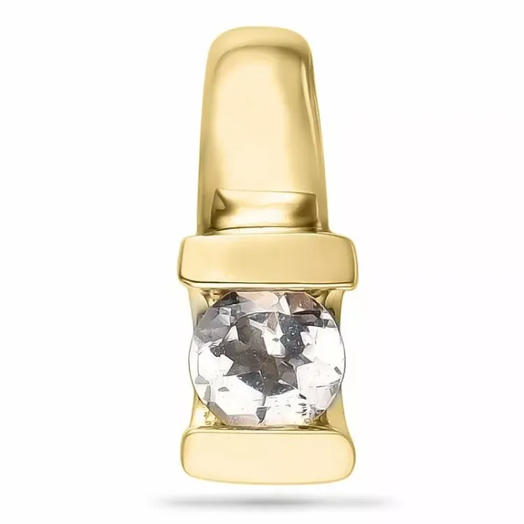 Morganit vedhæng i 9 karat guld 0,15 ct