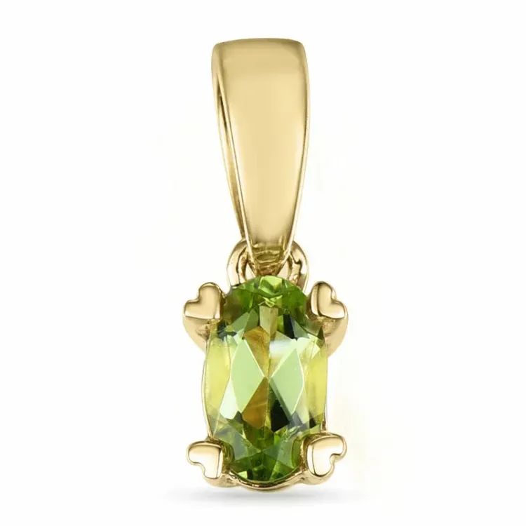 peridot vedhæng i 9 karat guld 0,25 ct
