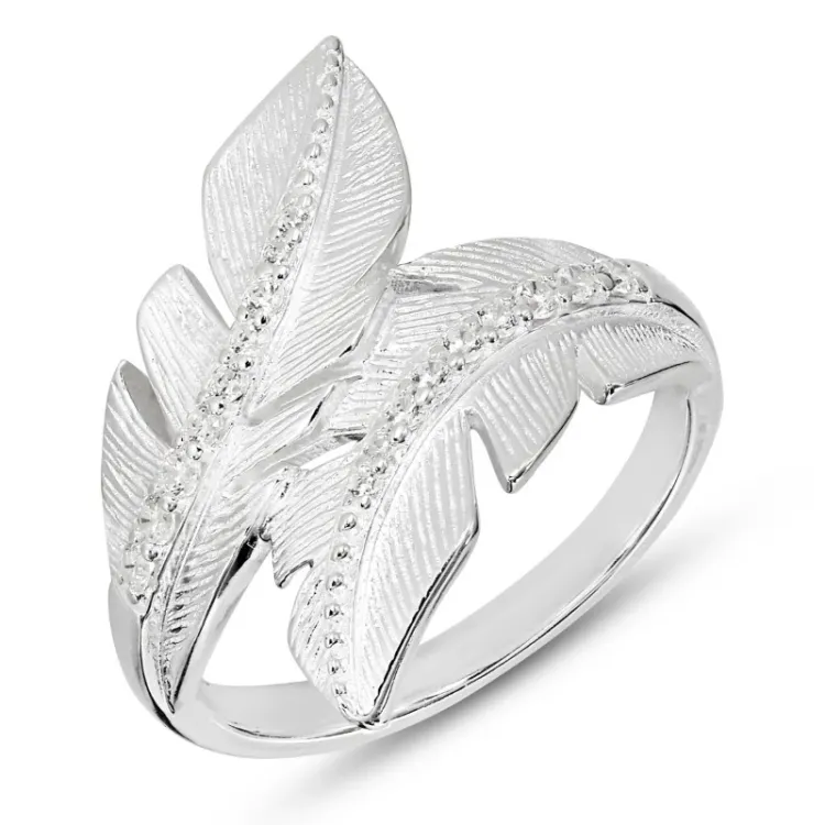 zirkon ring i sølv