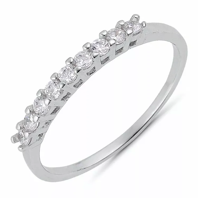 Kollektionsprøve zirkon ring i sølv