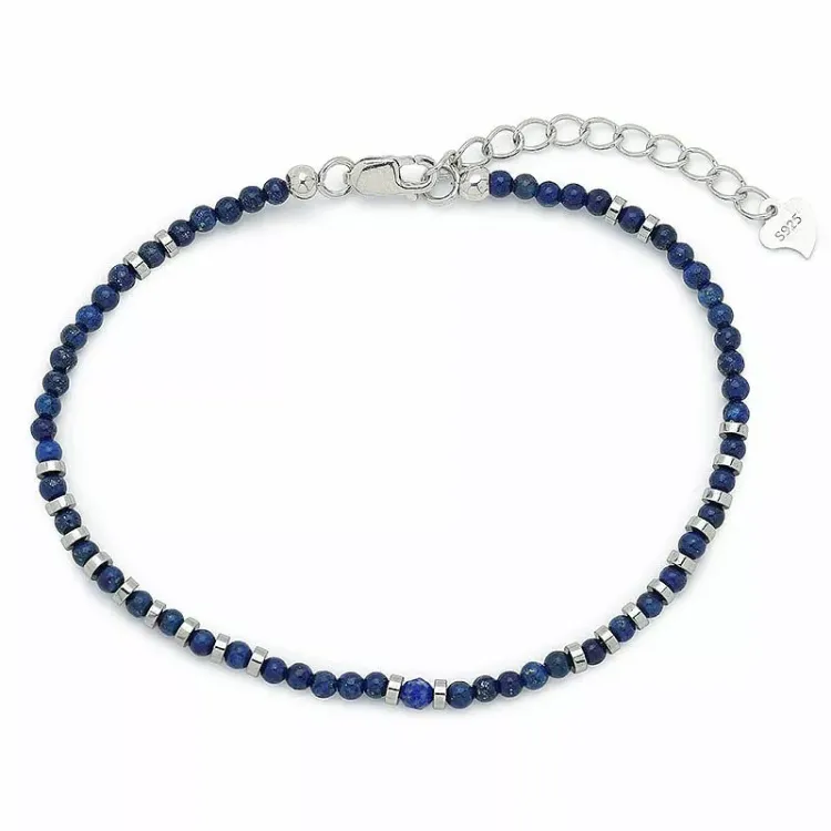 armbånd med lapis og hematite - Loom Stones