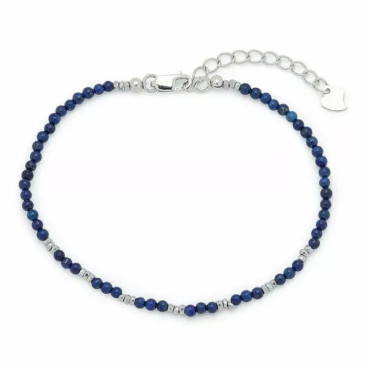 sten armbånd med lapis og hematite.