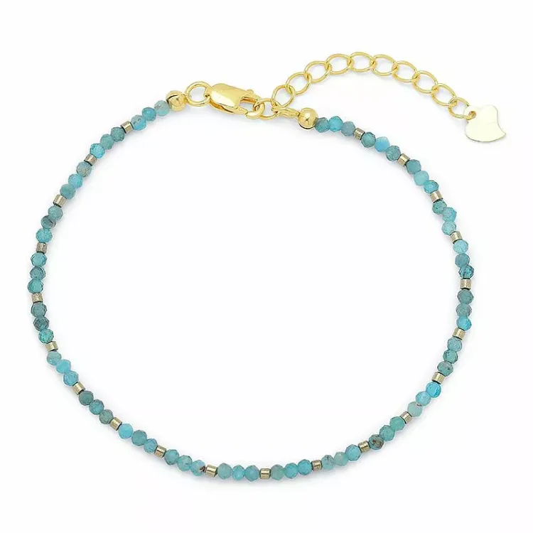 sten armbånd med apatit og hematite - Loom Stones