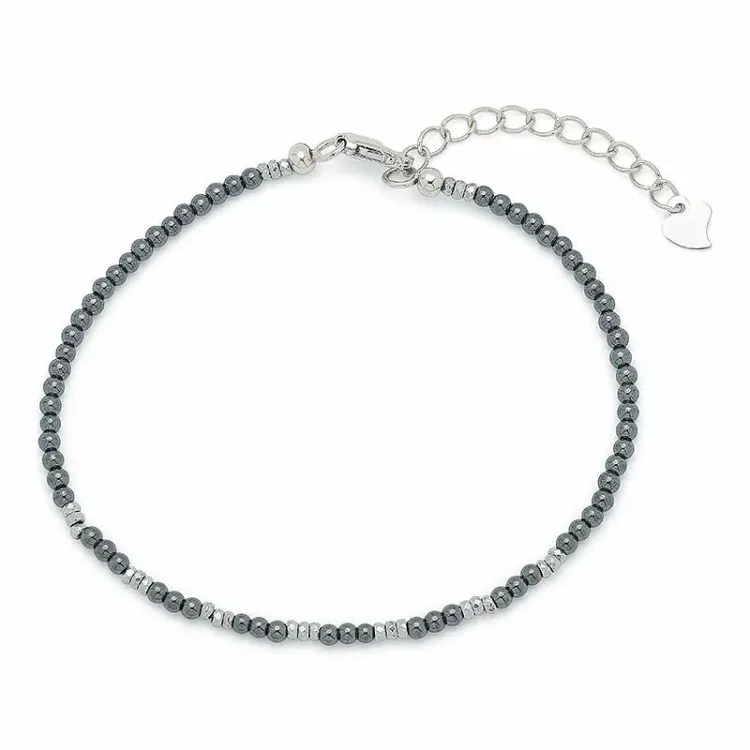 Sten armbånd med hematite og hematite.