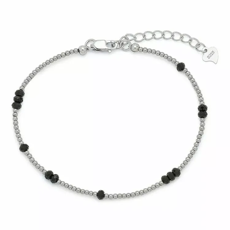 Elegant sten armbånd med hematite og spinel sten.