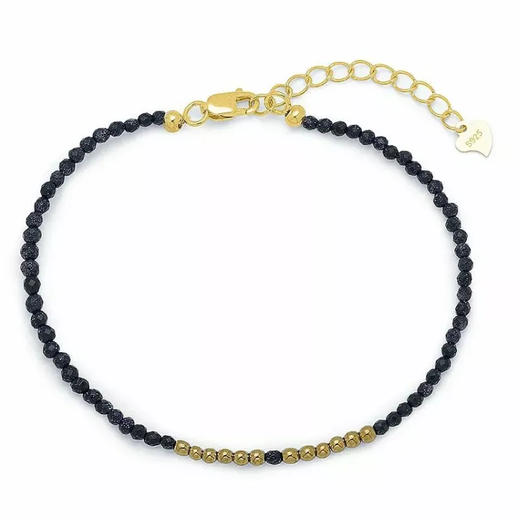 sort armbånd med onyks og hematite.