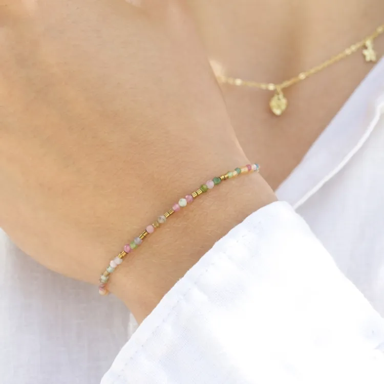 sten armbånd med turmalin og hematite - Loom Stones