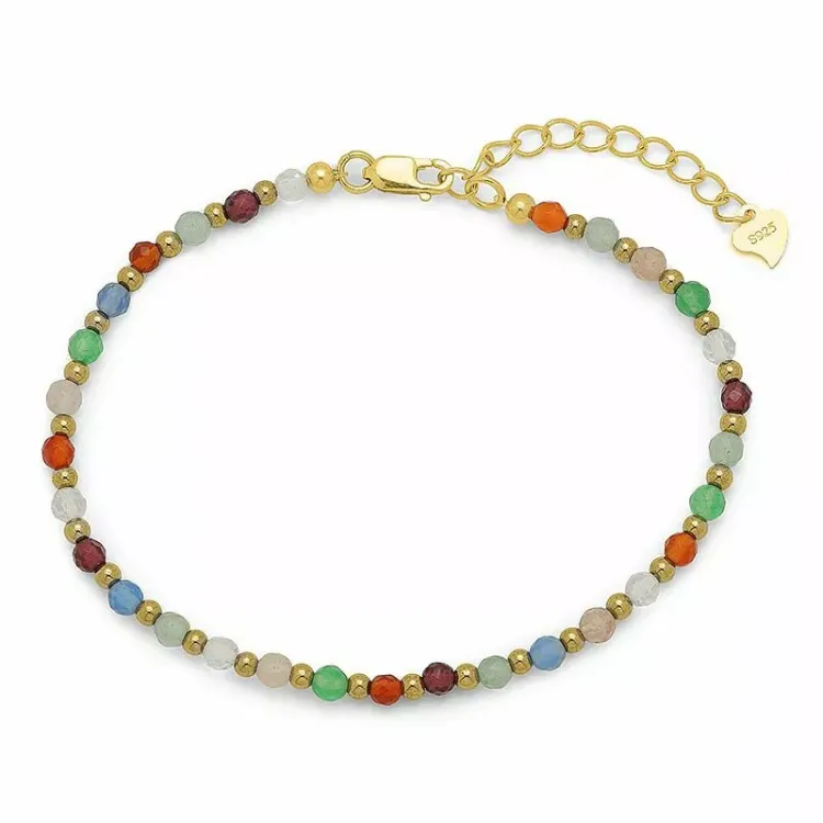 armbånd med sten og hematite - Loom Stones