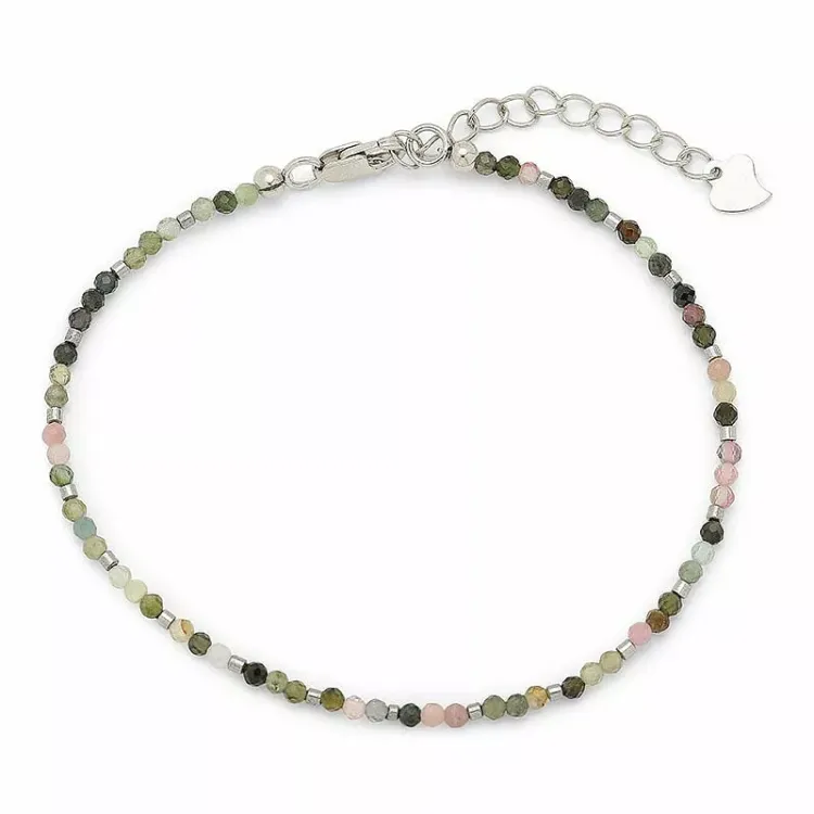 sten armbånd med turmalin og hematite - Loom Stones