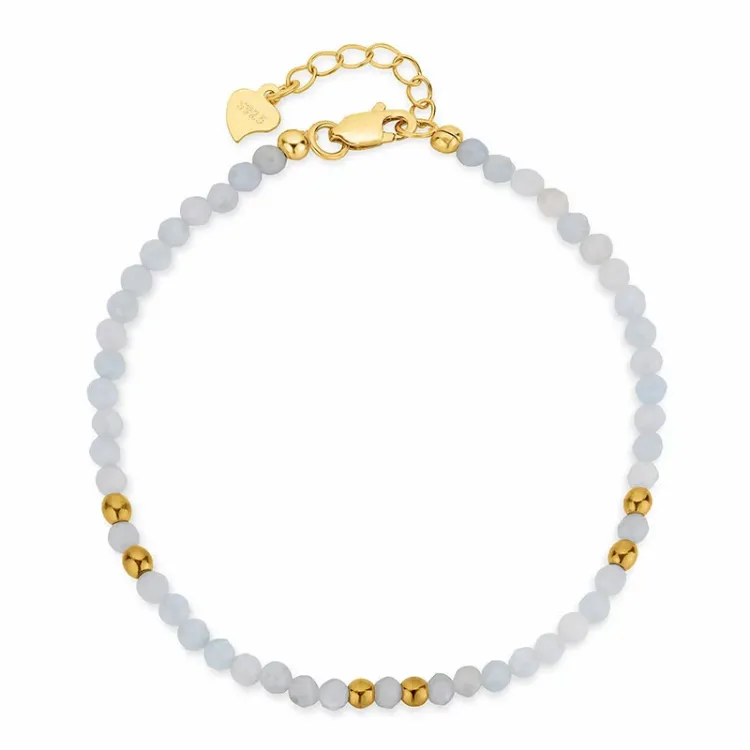 armbånd med akvamarin - Loom Stones
