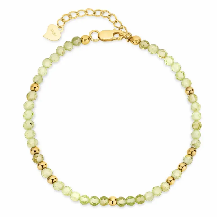 armbånd med peridot - Loom Stones