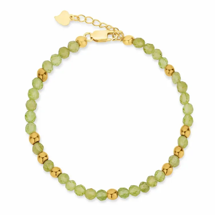 armbånd med peridot - Loom Stones