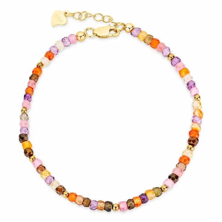 multifarvede armbånd med sten - Loom Stones