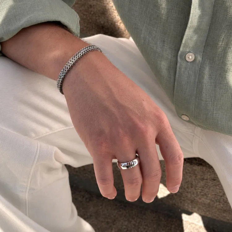 armbånd i stål  x 6 mm