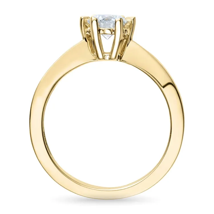 0,50 ct lab grown diamant ring i 14 karat guld 0,50 ct