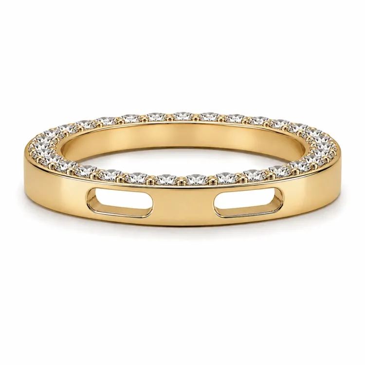 rundt lab grown diamant vedhæng i 14 karat guld 0,53 ct