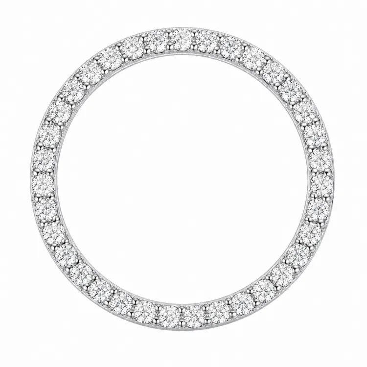 rundt lab grown diamant vedhæng i 14 karat hvidguld 1,03 ct