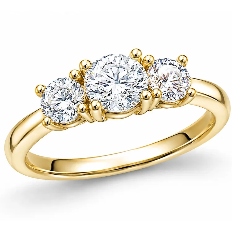 lab grown diamant ring i 14 karat guld 0,50 ct 0,52 ct