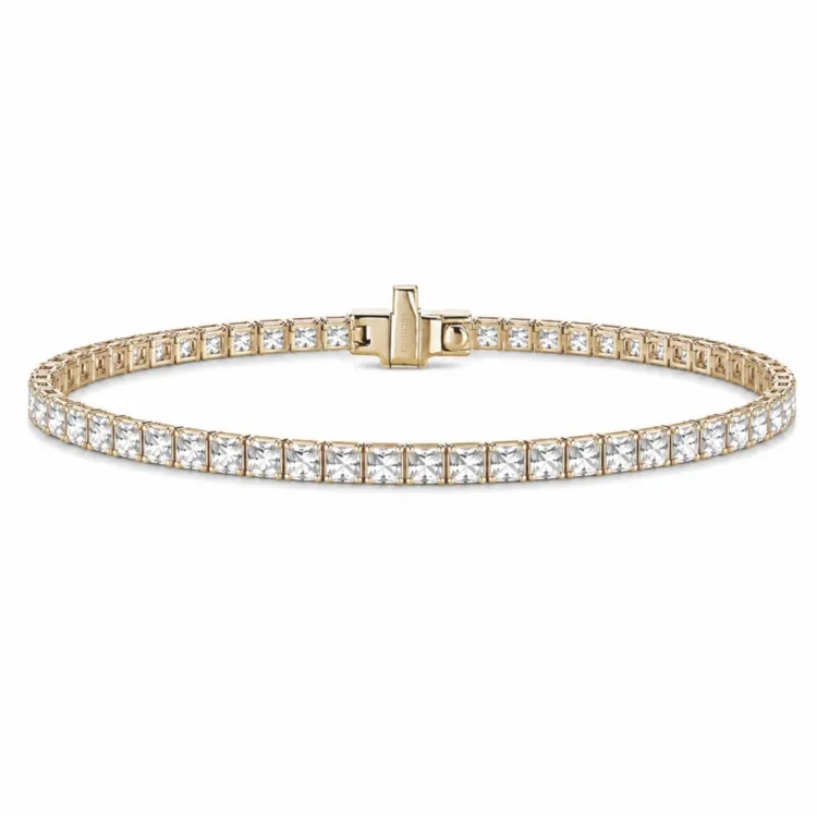 19 cm tennisarmbånd 3,14 ct i 14 karat guld