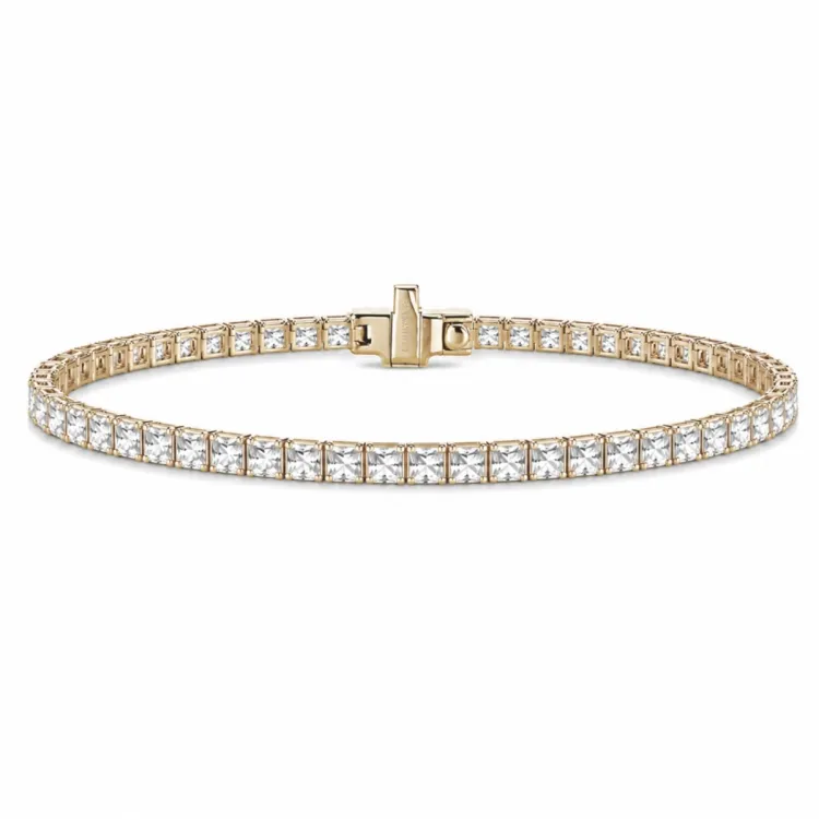 18 cm tennisarmbånd 3,00 ct i 14 karat guld